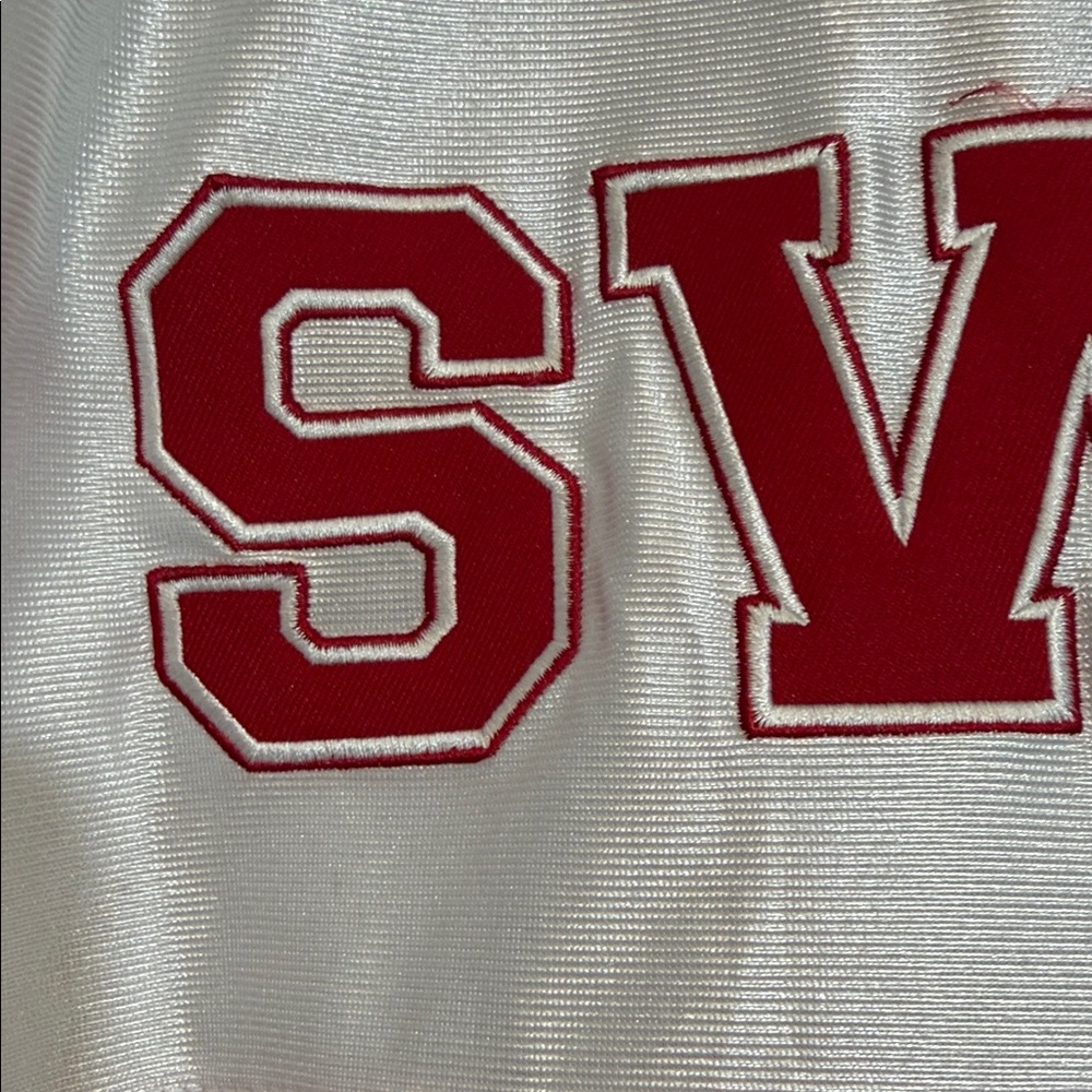 Hey Swifties! Taylor Swift 2013 The Red Tour White and Red Embriodered Jersey - Picture 3 of 9